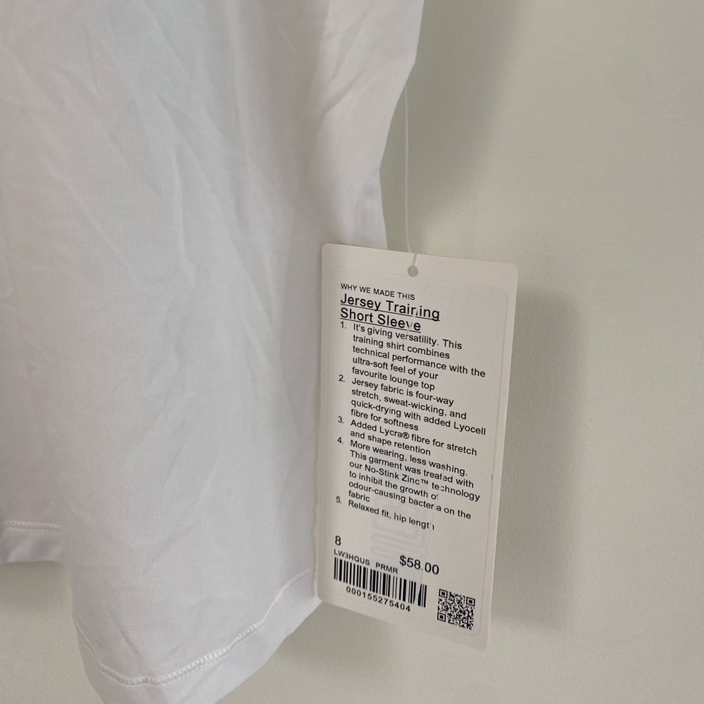 BNWT Lululemon Jersey Short Sleeved Training T - Picture 4 of 4